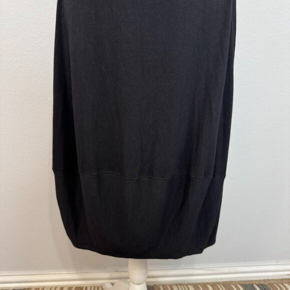 Eileen Fisher Women's Sleeveless Sheath Dress Stretch Rayon Lycra Black Sz Small - Picture 3 of 12